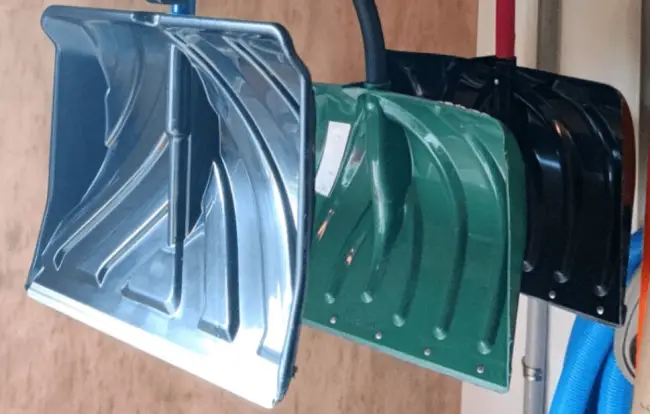 plastic snow shovel