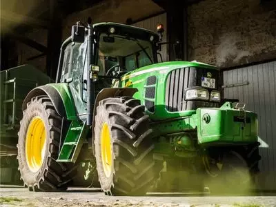 Large green tractor