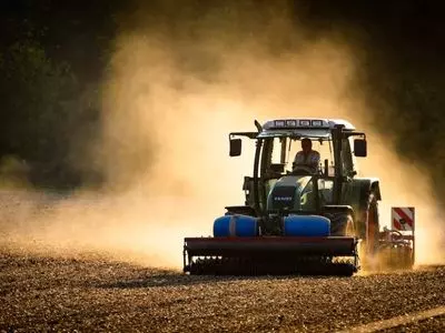 Tractor on a field